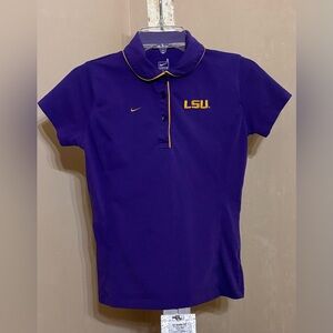 Nike Purple LSU Polo Shirt Sz Small